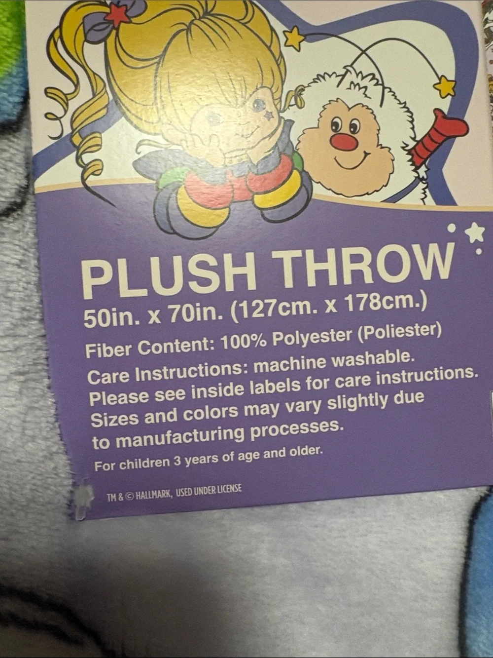 Rainbow Brite Throw Blanket